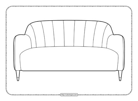 Printable Sofa Coloring Pages In 2022 Sofa Coloring Pages Color