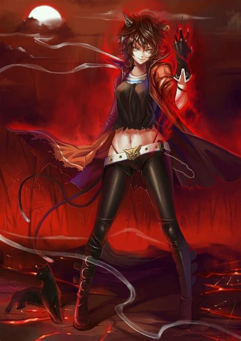 Evil Cat Girl Concept Art Characters Pinterest Cats Cheshire Cat And Girls