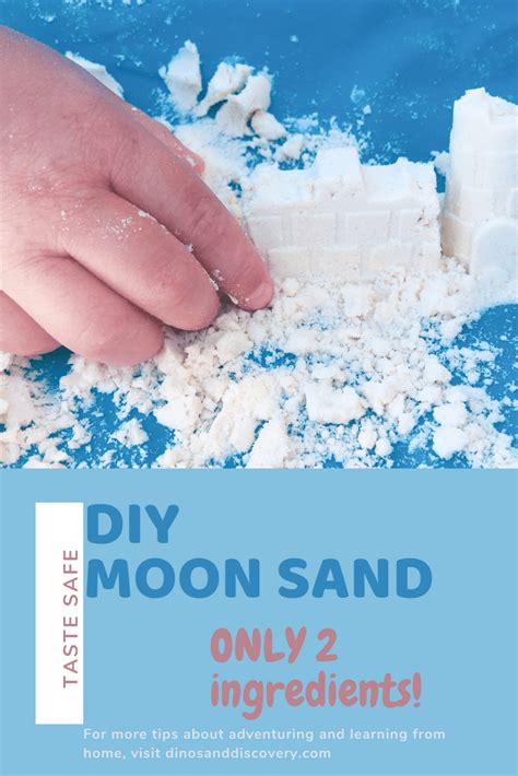 Diy Moon Sand Sensory Play Taste Safe In 2021 Diy Moon Sand Moon