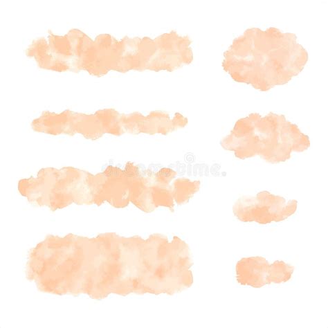 Beige Watercolor Pastel Background With Clear Borders And Natural