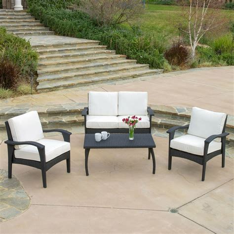 Outdoor Patio Furniture Pe Wicker Luxury 4pcs Sofa Seating
