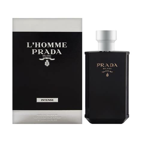 A year later, their enriched and intensified compositions in eau de parfum intense concentration are announced. Prada L'Homme Intense by Prada for Men 3.4 oz Eau de ...