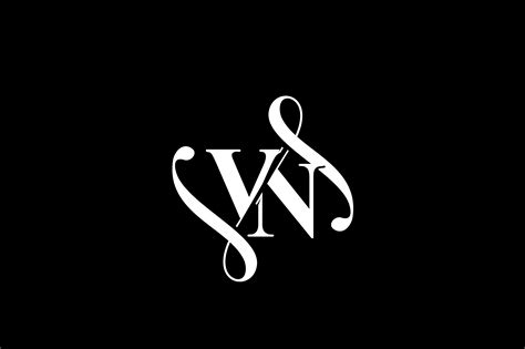 Vn Monogram Logo Design V6 Graphic By Greenlines Studios · Creative Fabrica