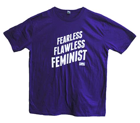 Fearless Flawless Feminist Purple Unisex Tee