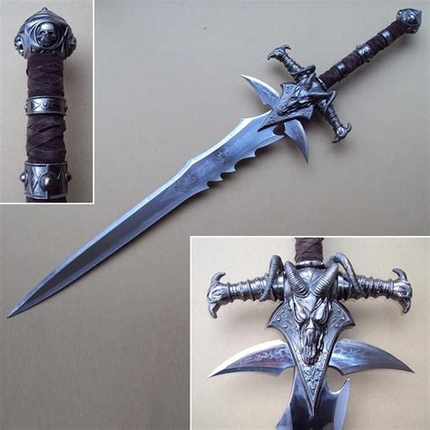 Frostmourne World Of Warcraft Lich King Sword With Plaque Lich King
