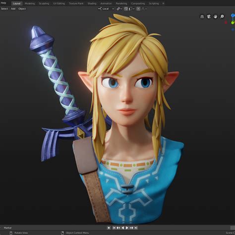 Link From The Legend Of Zelda Finished Projects Blender Artists