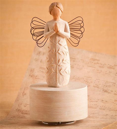 Praying Angel Willow Tree Figurine Music Box Wind And Weather