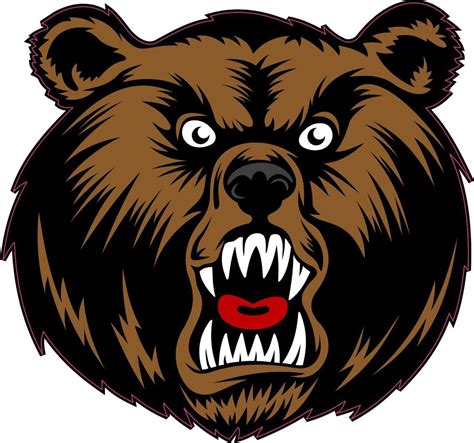 45inx4in Brown Bear Mascot Bumper Sticker Decal Window Stickers Decals
