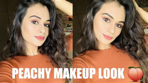 Simple Peachy Makeup Look🍑 Honeyprajapatii Youtube