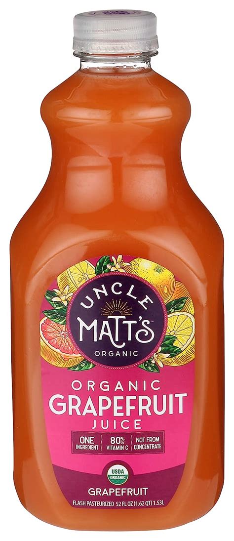 Uncle Matts Organic Grapefruit Juice 52 Fz Grocery