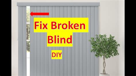Fix Broken Blinds In 2 Minutes Fix Vertical Blinds Fix Blinds At