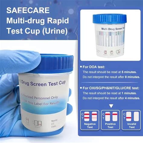 Clia Waived Urine Toxicology Strips 12 Drugs Panel Test Cup With