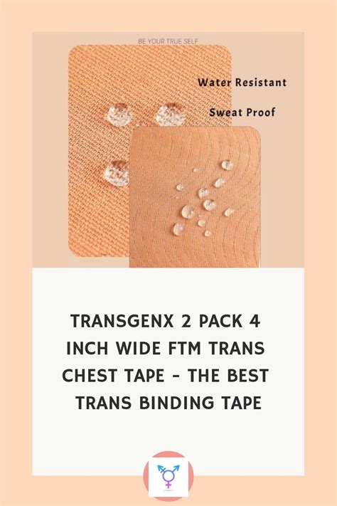 Transgenx 2 Pack 4 Inch Wide Ftm Trans Chest Tape The Best Trans