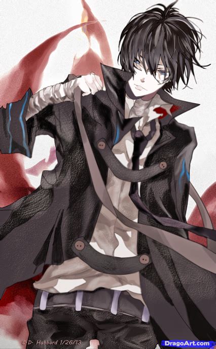 Anime Boy Black Hair Coat Anime Anime People Dark Anime