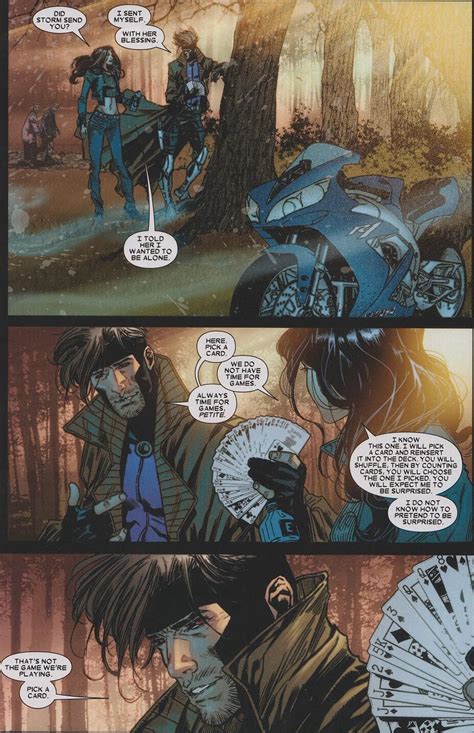 X 23 And Gambit Playing Games Xmen Comics Wolverine Marvel Marvel Art