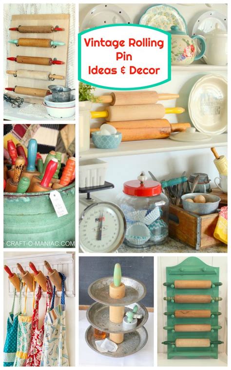 Vintage Rolling Pin Ideas And Decor Craft O Maniac