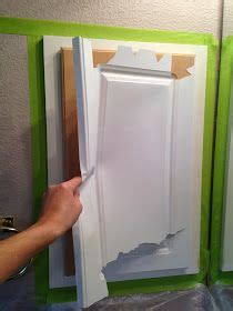 Use spackle or wood filler to fill holes where cabinet door hinges were attached. The ragged wren : Painting Laminated Cabinets | Laminate furniture makeover, Laminate cabinets ...