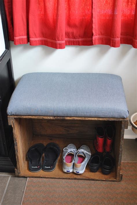 Freckle Wooden Crate Diy Projects Side Table And Storage Bench