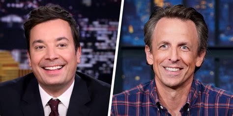Jimmy Fallon Seth Meyers Stephen Colbert And Jimmy Kimmel Announce Late Night Returns After