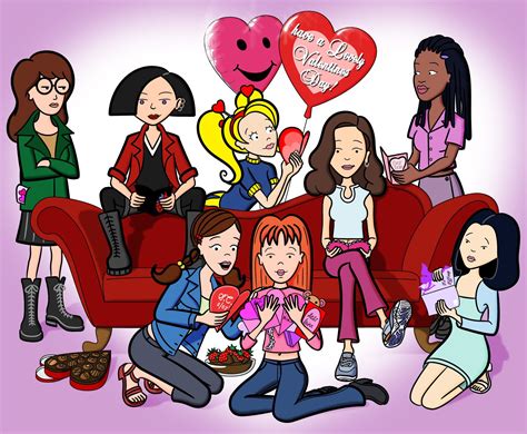 Daria Cast Valentine Day Daria Cartoon Daria Characters