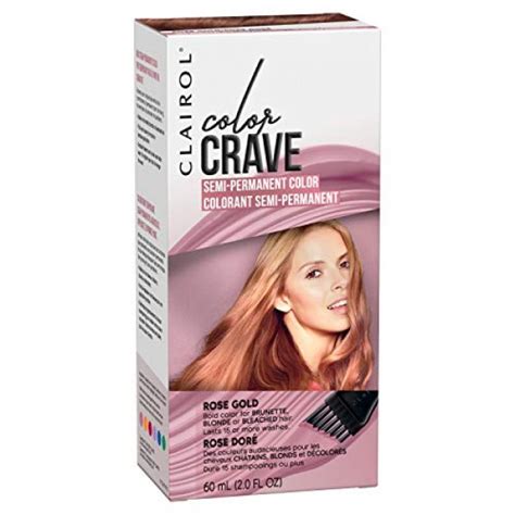 Clairol Color Crave Semi Permanent Hair Dye Rose Gold Hair