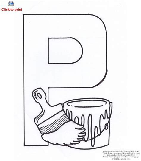 This letter p coloring page has a large letter p that is big enough to add color with crayons or even paint. Letter P Activity : Letter P Coloring Page : Activity ...