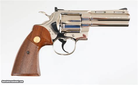 Colt Python 357 Magnum Nickel Plated Revolver Excellent Condition 1979