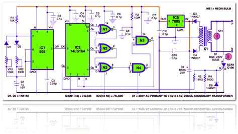 Professional schematic pdfs, wiring diagrams, and plots. Electronic Candle Circuit using TTL IC | Electronic Schematic Diagram