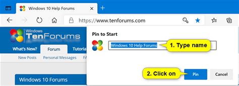Pin Sites To Start Menu With Microsoft Edge Chromium In Windows 10