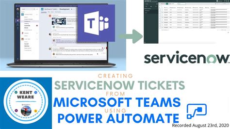 042 Creating Servicenow Tickets From Microsoft Teams Message Using