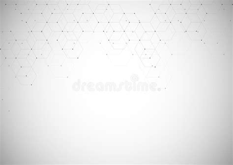 Vector Hexagonal Background Digital Geometric Abstraction With Lines