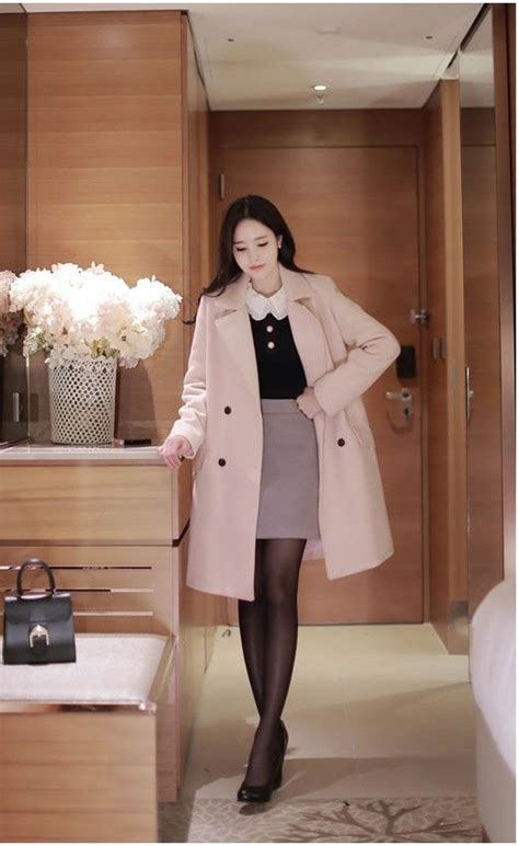 Heart Pink Coat Korean Fashion Korean Fashion Trends Korean Fashion Winter Fashion Outfits