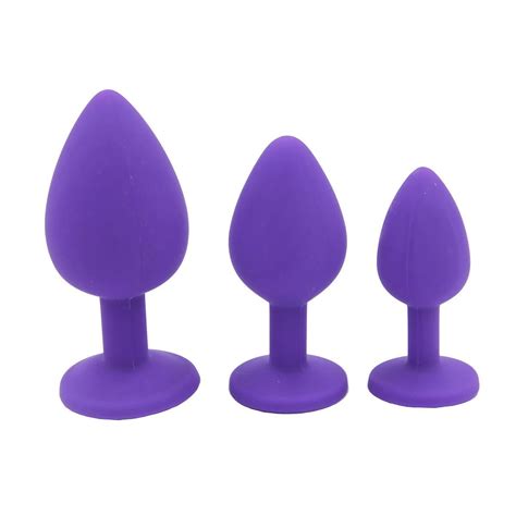 crystal jewelry silicone purple anal sex toys anal plug butt plug anal beads adult games couple