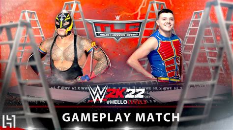 Wwe 2k22 Rey Mysterio Vs Dominik Mysterio Ladder Match Youtube