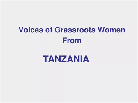 ppt voices of grassroots women from powerpoint presentation free