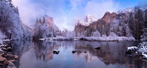 1116196 Trees Landscape Forest Mountains Nature Snow Winter