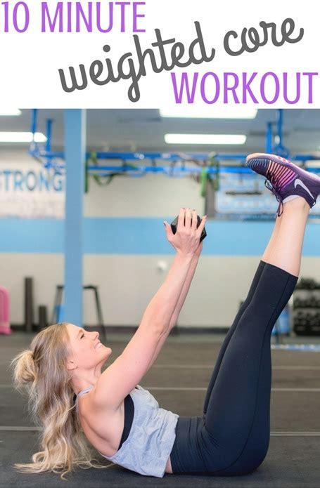 Weighted Core Workout A 10 Minute Weighted Ab Workout