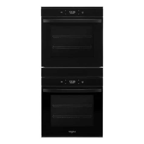 Whirlpool 24 In Double Electric Wall Oven In Black Wod52es4mb The