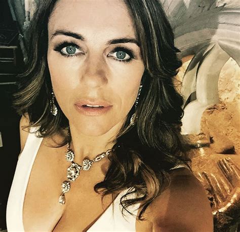 Elizabeth Hurley Flaunts Endless Legs As She Treats Fans To Sexy Snap On Set Of The Royals