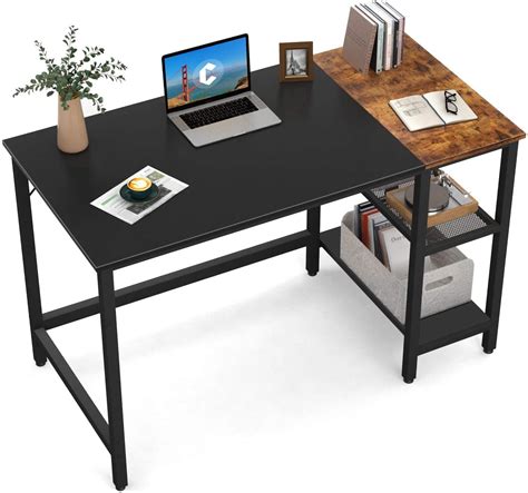Erommy Industrial Computer Desk 47 Inch Modern Sturdy Writing Desk