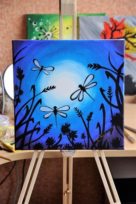 40 Easy Acrylic Canvas Painting Ideas To Try Greenorc Canvas