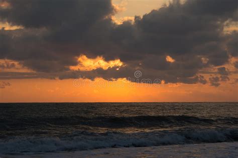 An Orange Sunset Stock Image Image Of Dusk Cloud Sunset 84933491