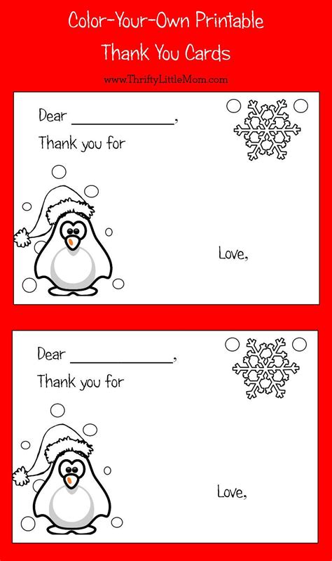 Click the download button below to get your printable thank you card coloring sheets: Color-Your-Own Printable Thank You Cards for Kids | Thank you cards from kids, Printable thank ...