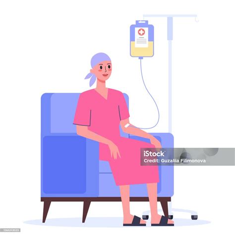 Patient Suffer From Cancer Disease Female Character Oncology Patient