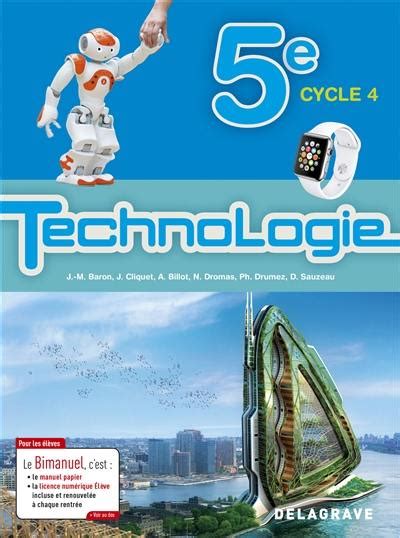 Livre Technologie 5e Cycle 4 Delagrave
