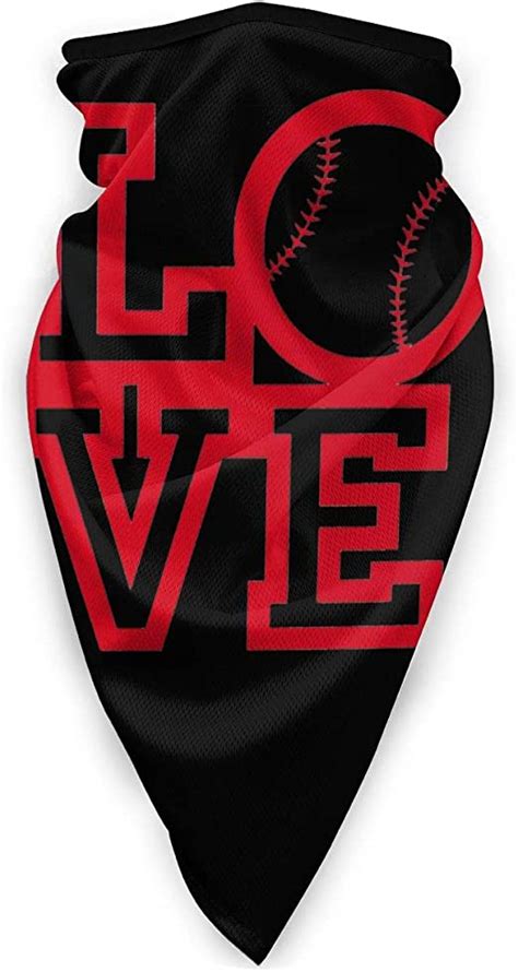 Love Softball Custom Outdoor Breathable Face Mask Windproof Sports Mask
