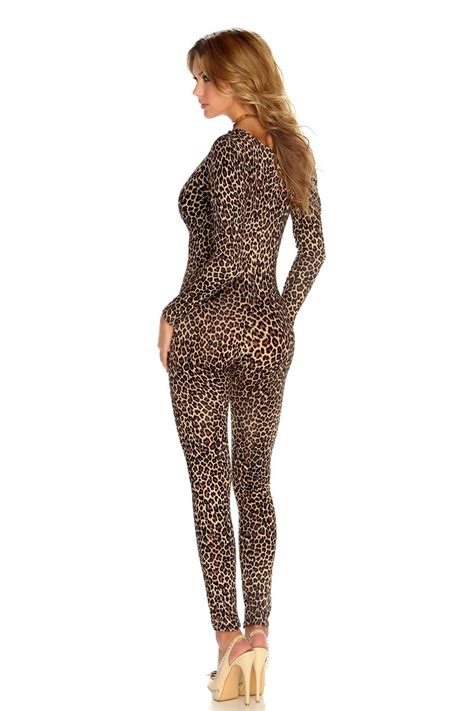 Adult Leopard Print Women Bodysuit Costume 61 99 The Costume Land