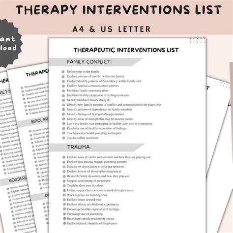 Therapist Cheat Sheet Etsy