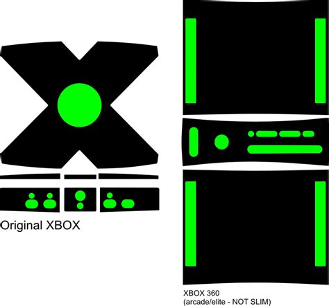 Original Xbox 360 360 Arcade Vinyl Template By Toolboxio On Deviantart