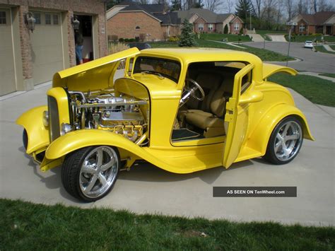 1932 Ford 3 Window Coupe Street Rod Gibbons Fiberglass Body Total